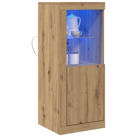 KOMODA LED BRĄZOWY 41X37X100CM