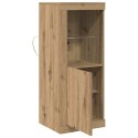 KOMODA LED BRĄZOWY 41X37X100CM