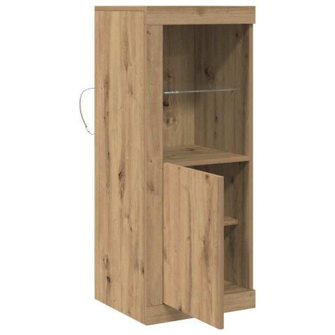 KOMODA LED BRĄZOWY 41X37X100CM