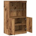KOMODA LED BRĄZOWY 60X37X100CM