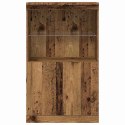 KOMODA LED BRĄZOWY 60X37X100CM