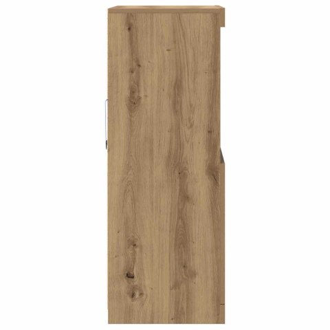 KOMODA LED BRĄZOWY 60X37X100CM