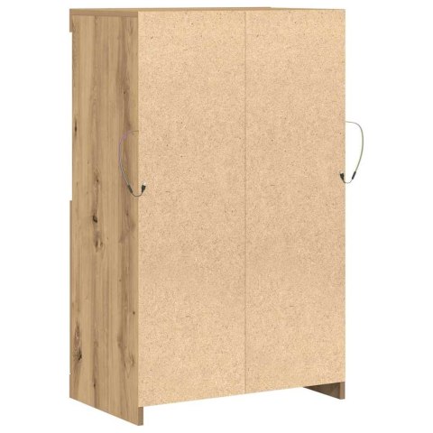 KOMODA LED BRĄZOWY 60X37X100CM