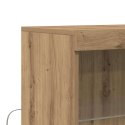 KOMODA LED BRĄZOWY 60X37X100CM