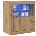 KOMODA LED BRĄZOWY 60,5X37X67CM