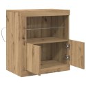 KOMODA LED BRĄZOWY 60,5X37X67CM
