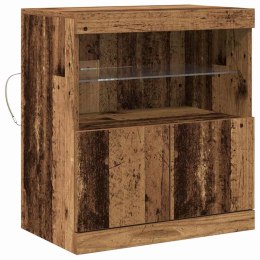 KOMODA LED BRĄZOWY 60,5X37X67CM