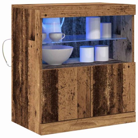 KOMODA LED BRĄZOWY 60,5X37X67CM