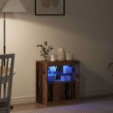 KOMODA LED BRĄZOWY 60,5X37X67CM