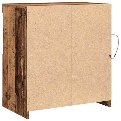 KOMODA LED BRĄZOWY 60,5X37X67CM