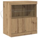 KOMODA LED BRĄZOWY 60,5X37X67CM