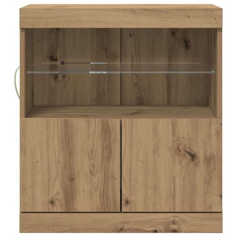 KOMODA LED BRĄZOWY 60,5X37X67CM