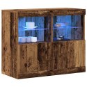 KOMODA LED BRĄZOWY 81X37X66,5CM