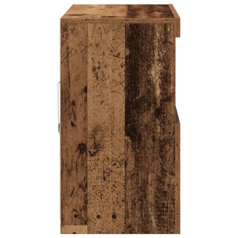 KOMODA LED BRĄZOWY 81X37X66,5CM