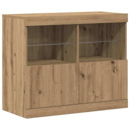 KOMODA LED BRĄZOWY 81X37X66,5CM