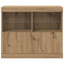 KOMODA LED BRĄZOWY 81X37X66,5CM