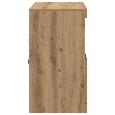KOMODA LED BRĄZOWY 81X37X66,5CM