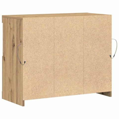 KOMODA LED BRĄZOWY 81X37X66,5CM