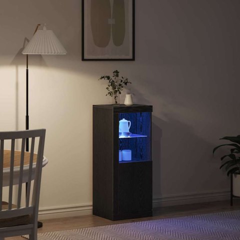 KOMODA LED CZARNY 41X37X100CM