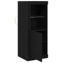 KOMODA LED CZARNY 41X37X100CM
