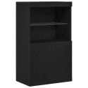 KOMODA LED CZARNY 60X37X100CM