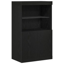 KOMODA LED CZARNY 60X37X100CM