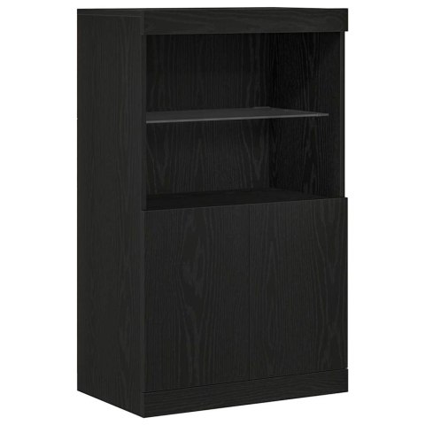 KOMODA LED CZARNY 60X37X100CM