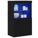 KOMODA LED CZARNY 60X37X100CM