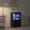KOMODA LED CZARNY 60X37X100CM
