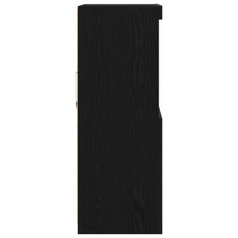 KOMODA LED CZARNY 60X37X100CM