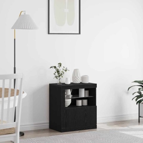 KOMODA LED CZARNY 60,5X37X67CM