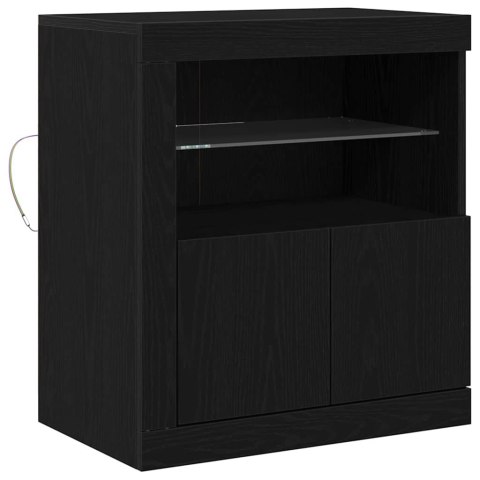KOMODA LED CZARNY 60,5X37X67CM