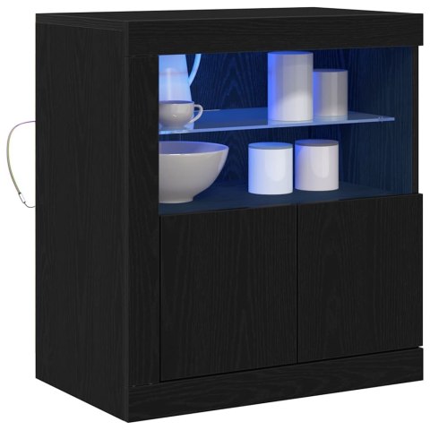 KOMODA LED CZARNY 60,5X37X67CM