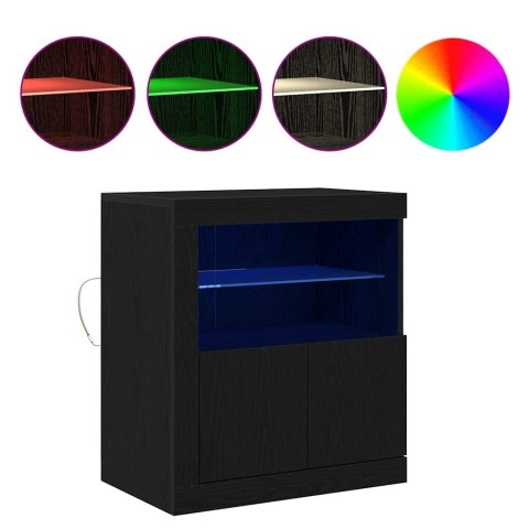 KOMODA LED CZARNY 60,5X37X67CM