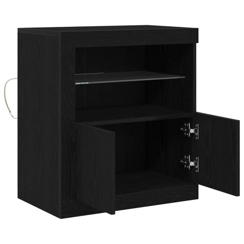 KOMODA LED CZARNY 60,5X37X67CM