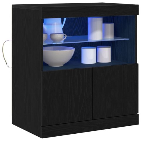 KOMODA LED CZARNY 60,5X37X67CM
