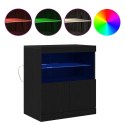 KOMODA LED CZARNY 60,5X37X67CM