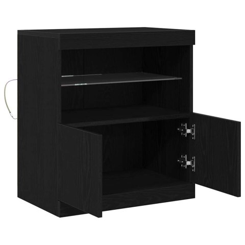 KOMODA LED CZARNY 60,5X37X67CM