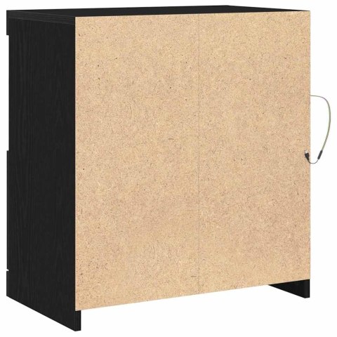 KOMODA LED CZARNY 60,5X37X67CM