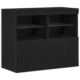 KOMODA LED CZARNY 81X37X66,5CM