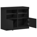 KOMODA LED CZARNY 81X37X66,5CM