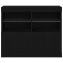 KOMODA LED CZARNY 81X37X66,5CM