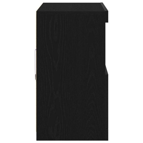 KOMODA LED CZARNY 81X37X66,5CM