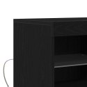 KOMODA LED CZARNY 81X37X66,5CM