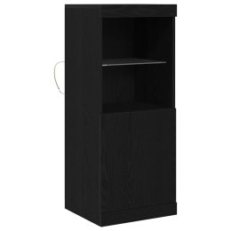 KOMODA LED CZARNY DĄB 41X37X100CM