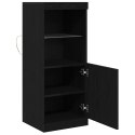 KOMODA LED CZARNY DĄB 41X37X100CM