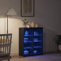 KOMODA LED CZARNY DĄB 41X37X100CM