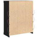 KOMODA LED CZARNY DĄB 41X37X100CM