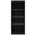 KOMODA LED CZARNY DĄB 41X37X100CM