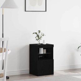 KOMODA LED CZARNY DĄB 41X37X67CM